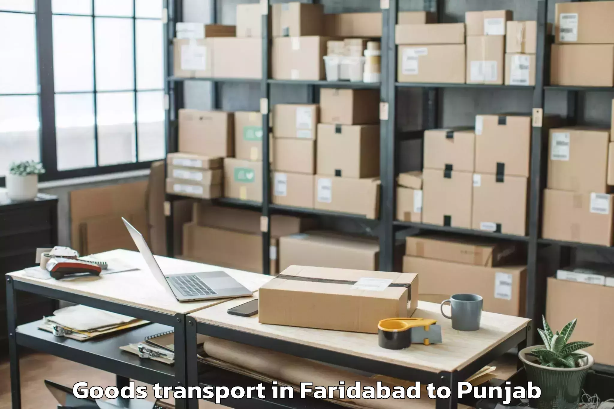 Discover Faridabad to Jaitu Goods Transport